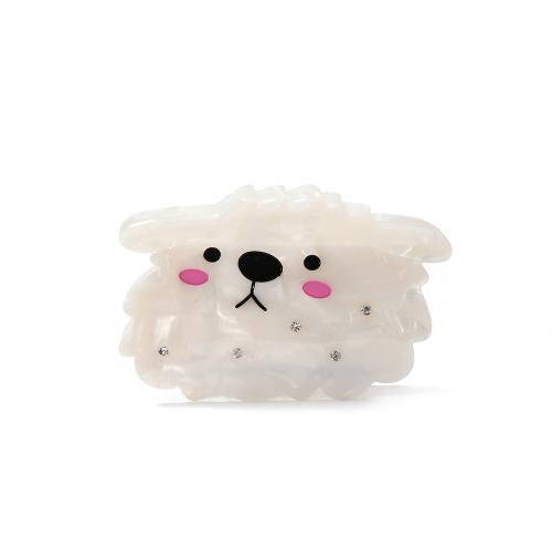 Bileog Aicéadaithe Gruaige Claw Clip, Madraí, gleoite & do bhean & le rhinestone, 84x42x50mm, Díolta De réir PC