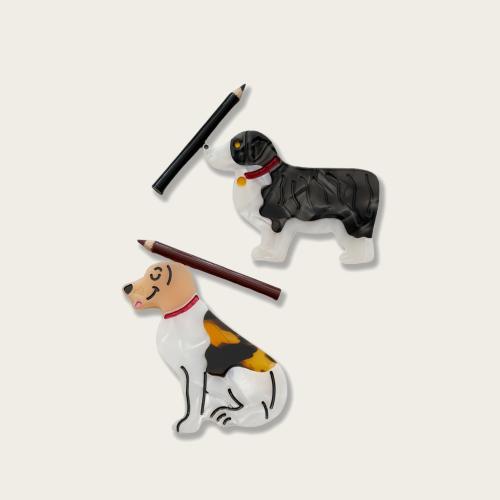 Folha de acetato clipe de bico de pato, with liga de zinco, Cachorro, Bonito & para mulher, Mais cores pare escolha, vendido por PC