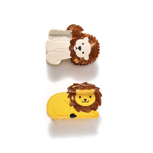 Acetátlap Hair Claw Clip, Oroszlán, cuki & különböző stílusokat a választás & a nő, Által értékesített PC