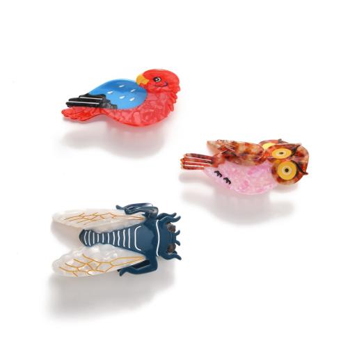 Acetate Hair Claw Clip Animal cute & for woman Sold By PC