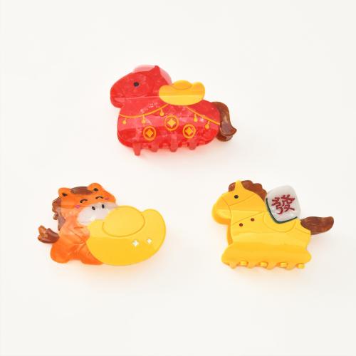 Acetátový list Hair Claw Clip, Kůň, Fajn & různé styly pro výběr & pro ženy, 100x55x50mm, Prodáno By PC