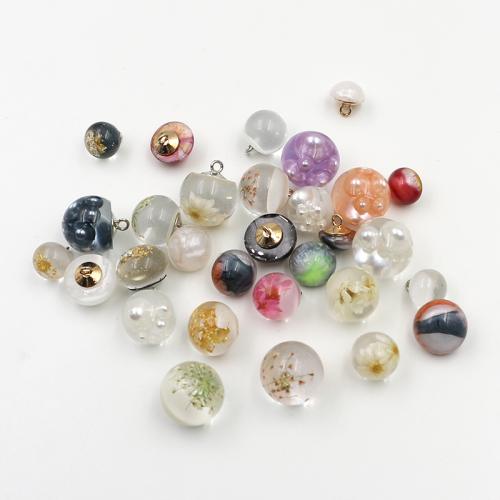 Akryl Shank Button, DIY & různé velikosti pro výběr & různé styly pro výběr, více barev na výběr, 100PC/Bag, Prodáno By Bag