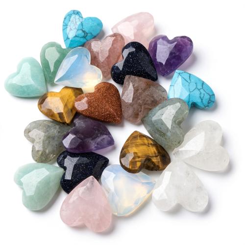 Gemstone Jewelry Beads Heart DIY & faceted Sold By PC