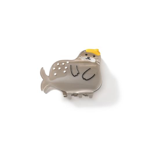 Acetatark Hair Claw Clip, Phoca vitulina, Nuttet & for kvinde, 72x47x57mm, Solgt af PC