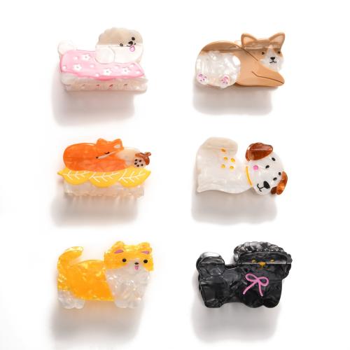 Acetate Hair Claw Clip Cartoon cute & for woman Sold By PC