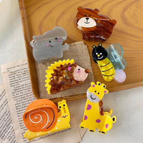 Acetate Hair Claw Clip Cartoon cute & for woman Sold By PC