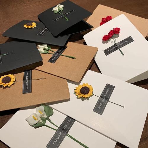 Paper Greeting Card handmade Mother Day Jewelry & with flower pattern & for woman Sold By PC