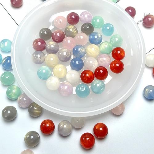 Resin Jewelry Beads Round DIY Sold By PC