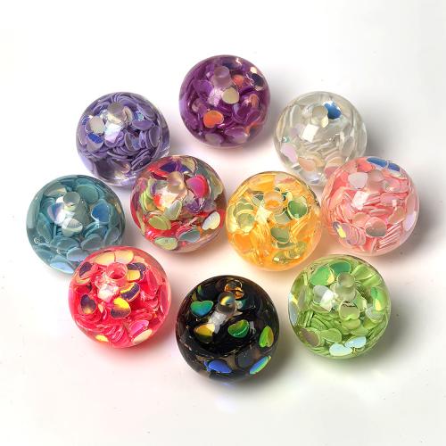 Grânulos de jóias de resina, with Lantejoulas, Roda, DIY & tamanho diferente para a escolha, Mais cores pare escolha, vendido por PC