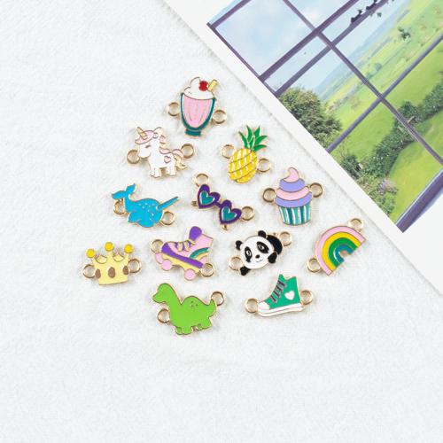 Zinek Connector, á, DIY & různé styly pro výběr & smalt, více barev na výběr, Prodáno By PC