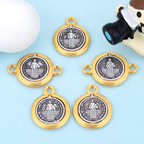 Zinek Connector, Flat Round, á, DIY & různé styly pro výběr & černat, více barev na výběr, Prodáno By PC