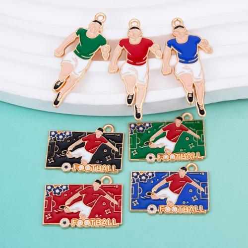 Zinc Alloy émail Pendants, alliage de zinc, Placage de couleur d'or, DIY & styles différents pour le choix, plus de couleurs à choisir, Vendu par PC