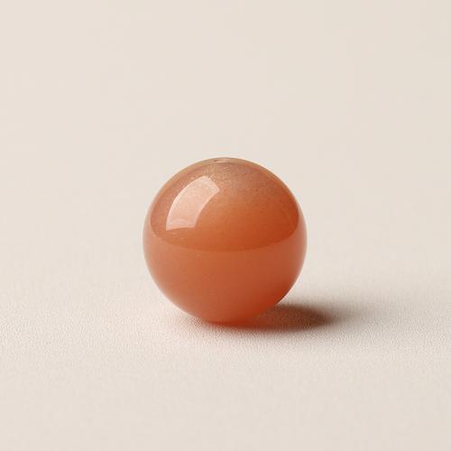 Natural Moonstone Beads Orange Moonstone Round DIY Sold By PC