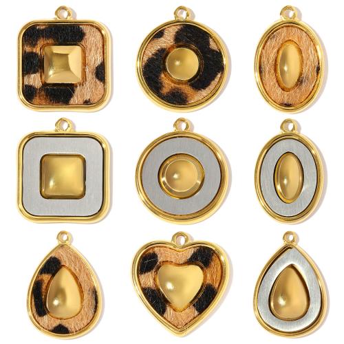 Stainless Steel Pendants 304 Stainless Steel with Cloth plated DIY Sold By Bag