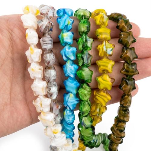 Crystal korálky, Krystal, Hvězda, DIY, více barev na výběr, beads size 11-12mm, Cca 50PC/Strand, Prodáno By Strand