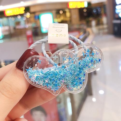 Plastic Hair Jewelry Elastic handmade Girl Inner diameter of the rope 4-5 cm Sold By Pair