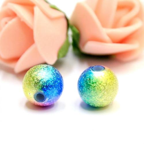 Plastic Kralen, polystyreen, Ronde, plated, DIY & verschillende grootte voor keus, meer kleuren voor de keuze, 500G/Lot, Verkocht door Lot