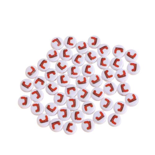 Grânulos de jóias de acrílico, acrilico, Design de Natal & DIY & Vario tipos a sua escolha, 5x10mm, 1000PCs/Bag, vendido por Bag