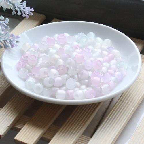 Plastic Kralen, Emmer, spuitgieten, DIY, meer kleuren voor de keuze, 6x8mm, Gat:Ca 4mm, 2500pC's/Lot, 500G/Lot, Verkocht door Lot