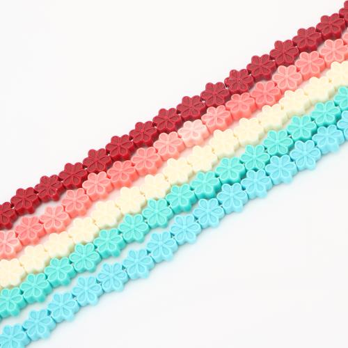 Přírodní Coral korálky, Kvetoucí švestka, DIY, více barev na výběr, 9x9x4mm, Prodáno By PC