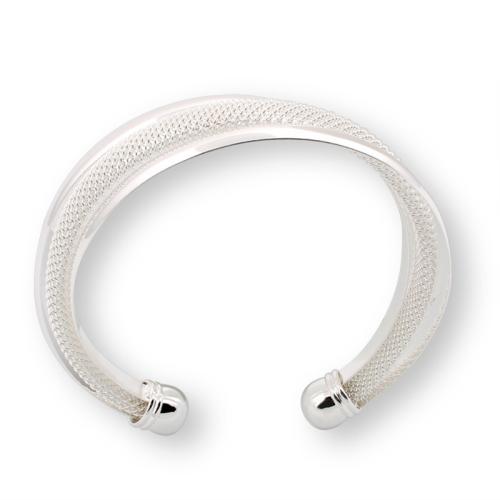 laiton bracelet manchette, Placage, bijoux de mode & unisexe, 68x64x14mm, Longueur Environ 8 pouce, Vendu par PC