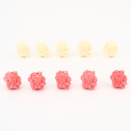 Бусины из натурального коралла, Лисица, DIY, Много цветов для выбора, 22x20x12mm, продается PC