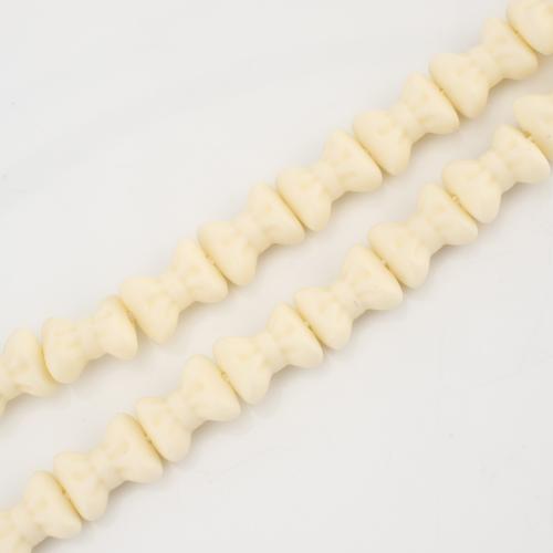 Бусины из натурального коралла, Бантик, DIY, желтый, 12x9x6mm, продается Strand