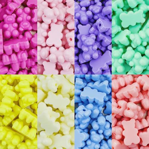 Opaque Acrylic Beads Bear DIY Approx 1.5mm Sold By Bag