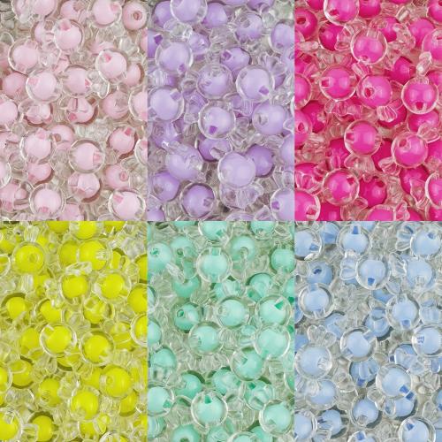 Bead in Bead Acrylic Beads Candy DIY Approx 2mm Sold By Bag