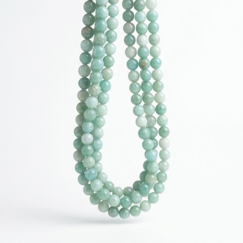 Amazonite Korálky, Amazonit, Kolo, lesklý, DIY & různé velikosti pro výběr, tyrkysově modré, Prodáno By Strand