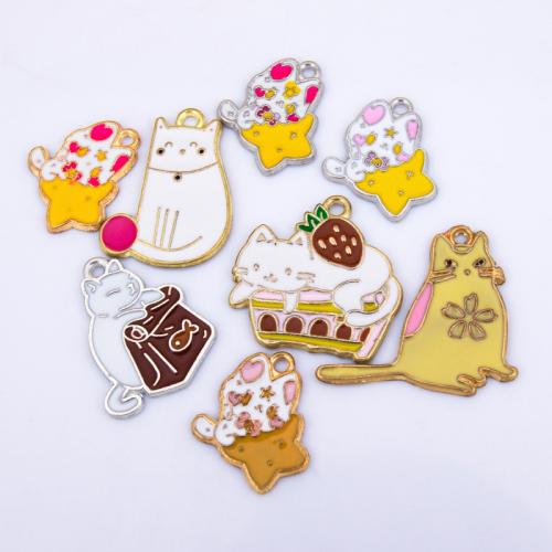 Pingentes de esmalte de liga de zinco, banhado, DIY & Vario tipos a sua escolha, Mais cores pare escolha, vendido por PC