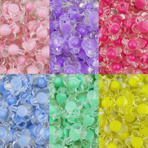 Bead in Bead Acrylic Beads Flower DIY Approx 2.8mm Sold By Bag