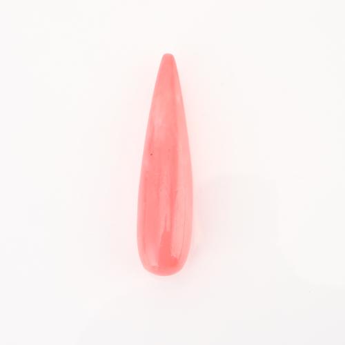 Sea Bamboo Coral Beads Dyed Bamboo Coral Teardrop DIY & half-drilled pink Sold By PC