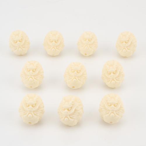 Coirníní coiréil Nádúrtha, Dragon, DIY, buí, 23x19x21mm, Díolta De réir PC