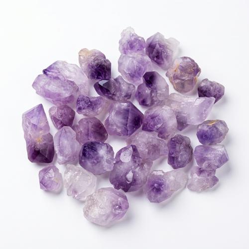 Fashion Dekoration, Ametyst, forskellig størrelse for valg, lilla, 500G/Bag, Solgt af Bag