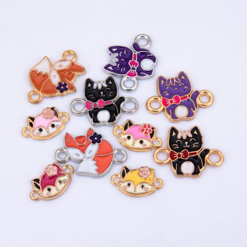 Animal zinek konektor, Zvíře, á, DIY & různé styly pro výběr & smalt & 1/1 smyčka, více barev na výběr, Prodáno By PC