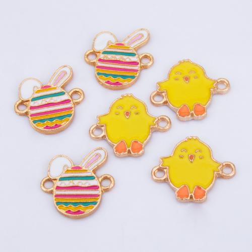 Animal Zinc Alloy Connector plated DIY & enamel & 1/1 loop Sold By PC