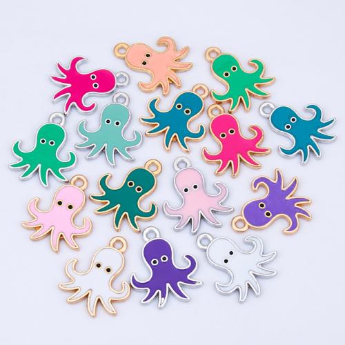 Pingentes de esmalte de liga de zinco, Polvo, banhado, DIY, Mais cores pare escolha, 16x20mm, vendido por PC