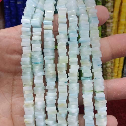 Handmade Lampwork Gyöngyök, Négyzet, DIY, több színt a választás, 6x3mm, Kb 158PC-k/Strand, Által értékesített Strand