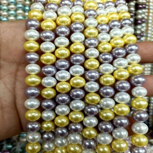 Koraliki z muszli z morza południowego, Shell Pearl, Koło, DIY, dostępnych więcej kolorów, 8mm, około 36komputery/Strand, sprzedane przez Strand