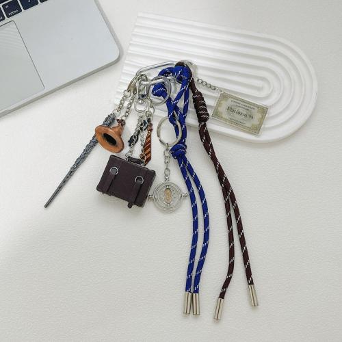 Polyester tas hanger, met Zinc Alloy, Vintage & uniseks, 230mm, Verkocht door PC