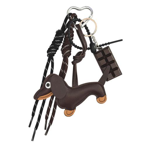 PU Key Sluiting, met Polyester & Zinc Alloy, Hond, Cute & uniseks, meer kleuren voor de keuze, 250mm, Verkocht door PC