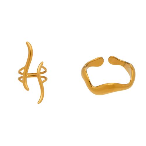 Ring Finger ze stali nierdzewnej, Stal nierdzewna 304, różne style do wyboru & dla kobiety, dostępnych więcej kolorów, sprzedane przez PC