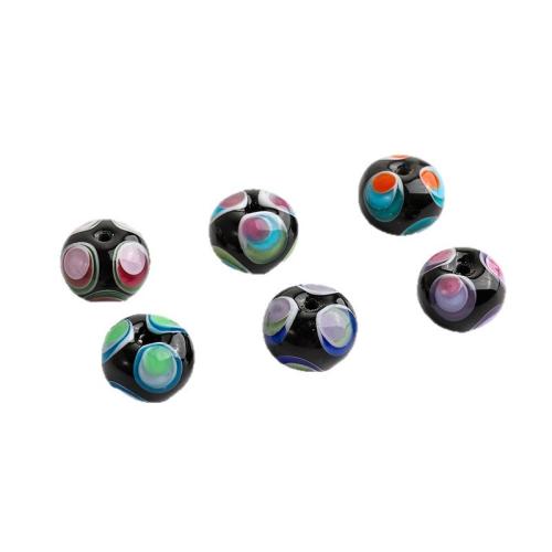 Perline in vetro alla moda, Cerchio, DIY, nessuno, 13x13mm, Foro:Appross. 2mm, Venduto da PC