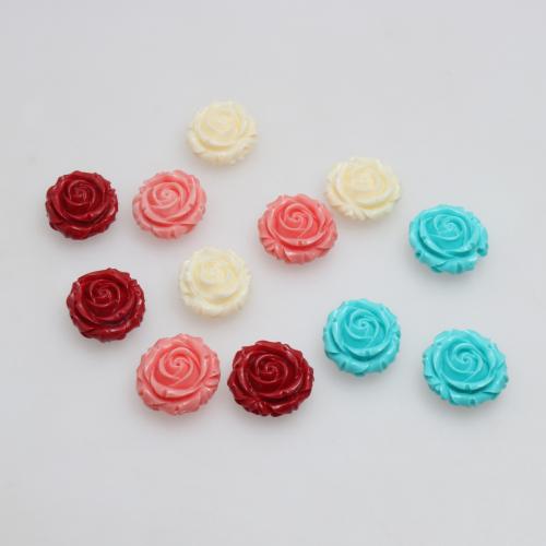 Resin Jewelry Beads Flower injection moulding DIY 16mm Sold By Bag