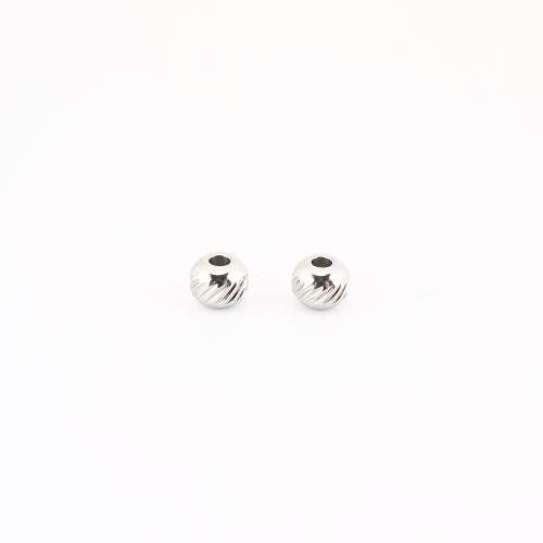 الفولاذ المقاوم للصدأ الخرز فاصل, 304 الفولاذ المقاوم للصدأ, ديي, اللون الأصلي, 5x6x6mm, تباع بواسطة PC