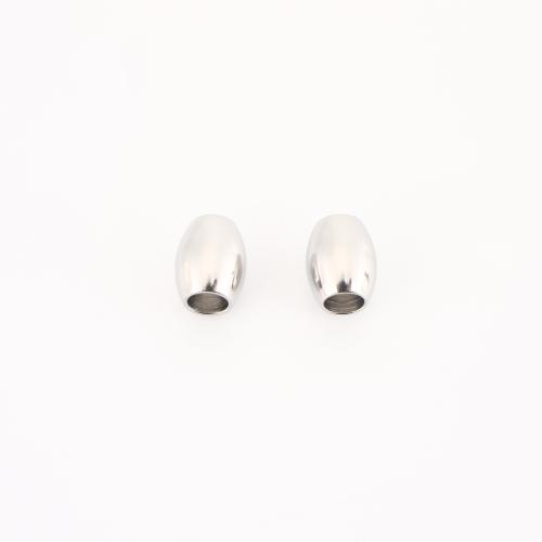 الفولاذ المقاوم للصدأ الخرز فاصل, 304 الفولاذ المقاوم للصدأ, ديي, اللون الأصلي, 10x8x8mm, تباع بواسطة PC