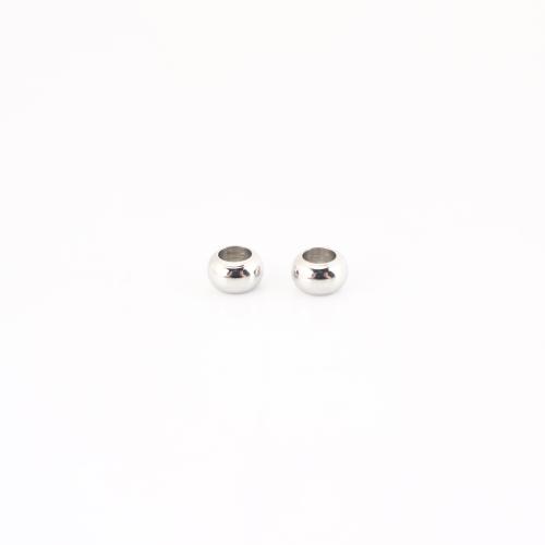 Stainless Steel Spacer Kralen, 304 roestvrij staal, DIY, oorspronkelijke kleur, 4x4x6mm, Verkocht door PC