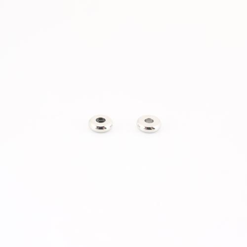 Stainless Steel Spacer Kralen, 304 roestvrij staal, DIY, oorspronkelijke kleur, 5x5x2mm, Verkocht door PC