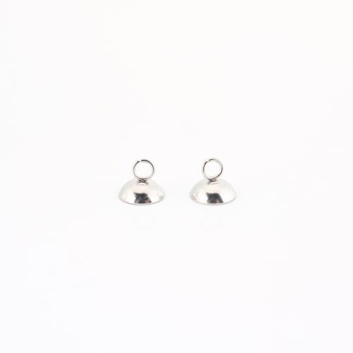 304 rostfritt stål Pendant Bail, DIY, ursprungliga färgen, 7x7x7mm, Säljs av PC